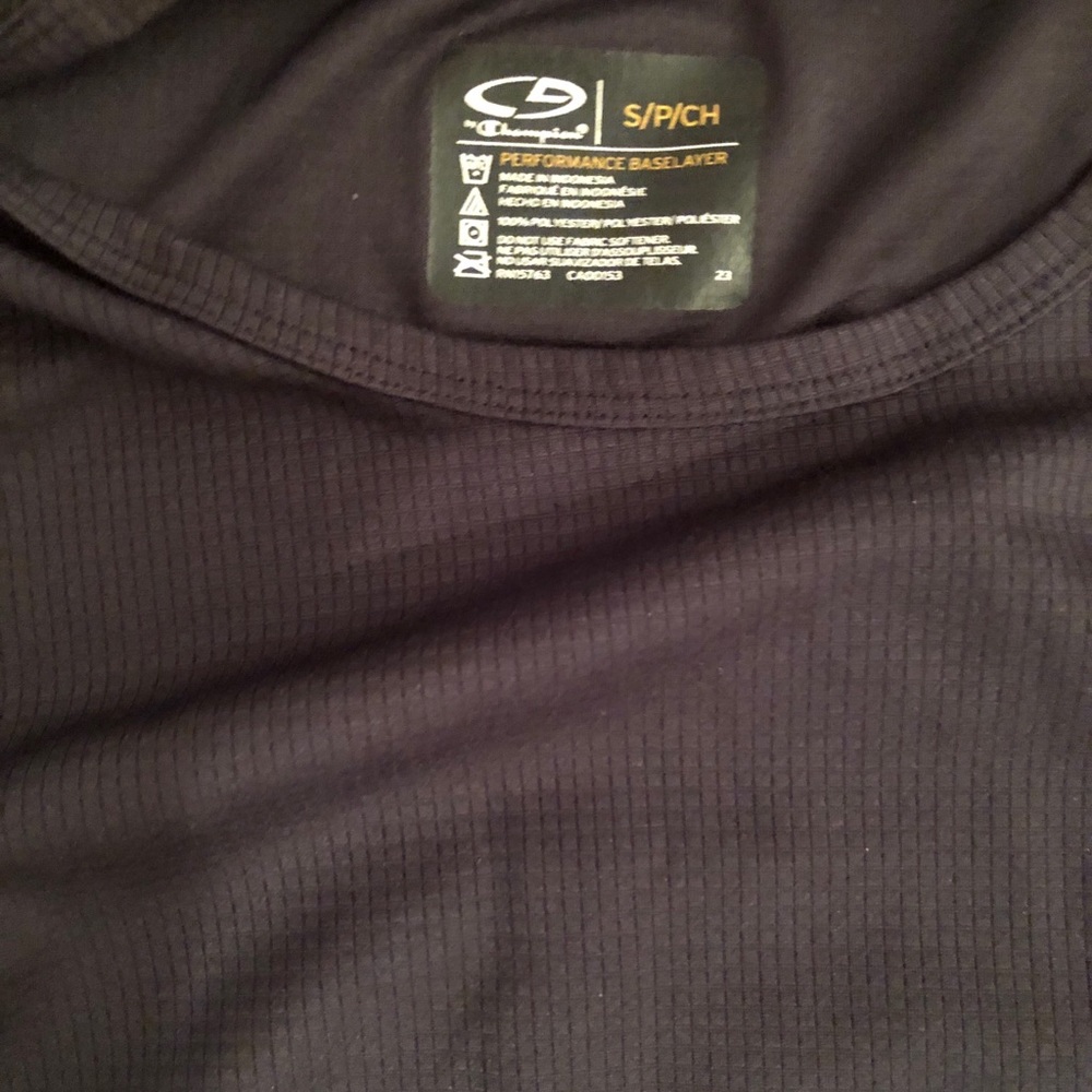 Champion Black Performance Base Layer Size Small - image 3
